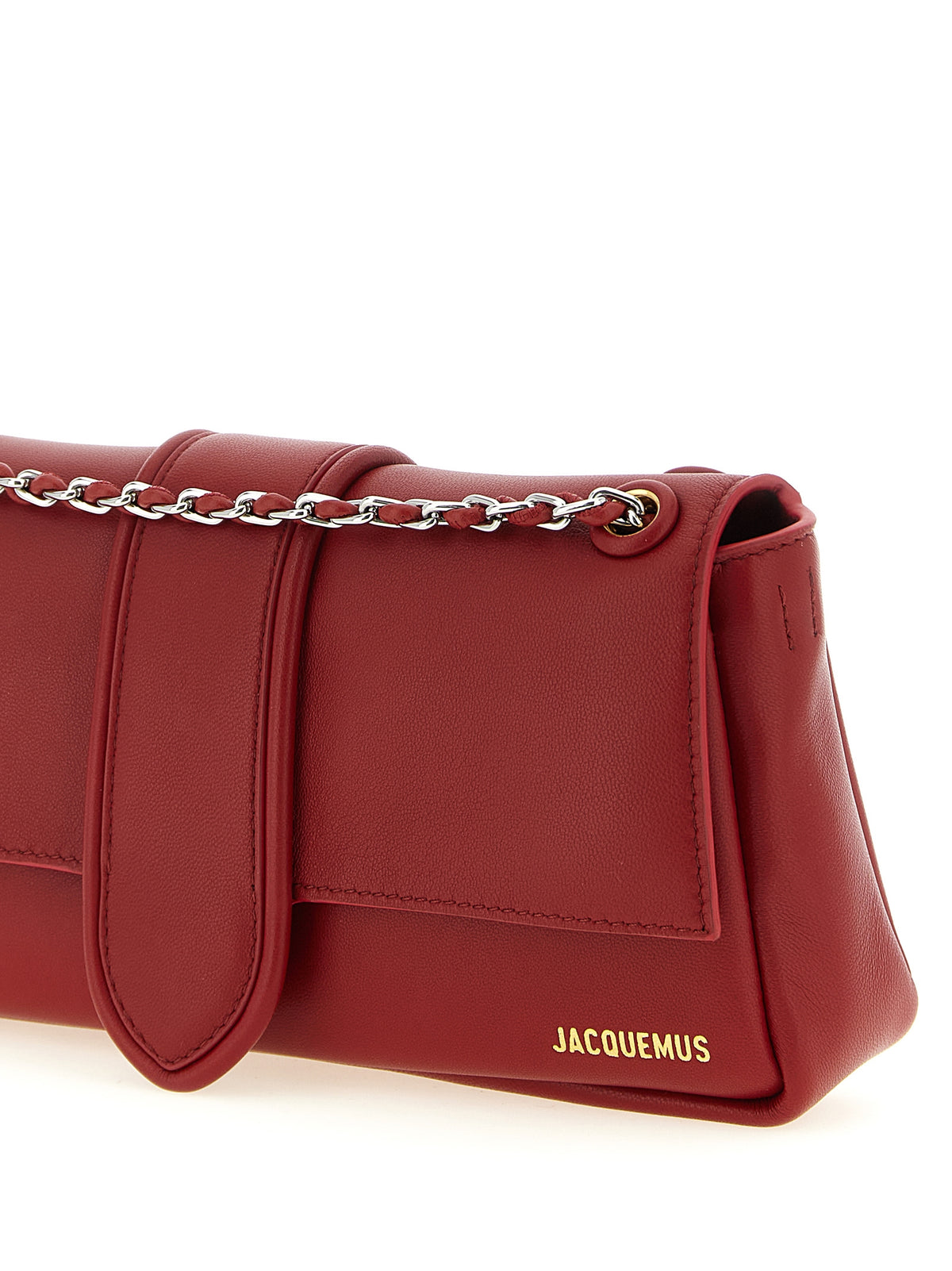 Jacquemus Red Lamb Leather Shoulder Bag