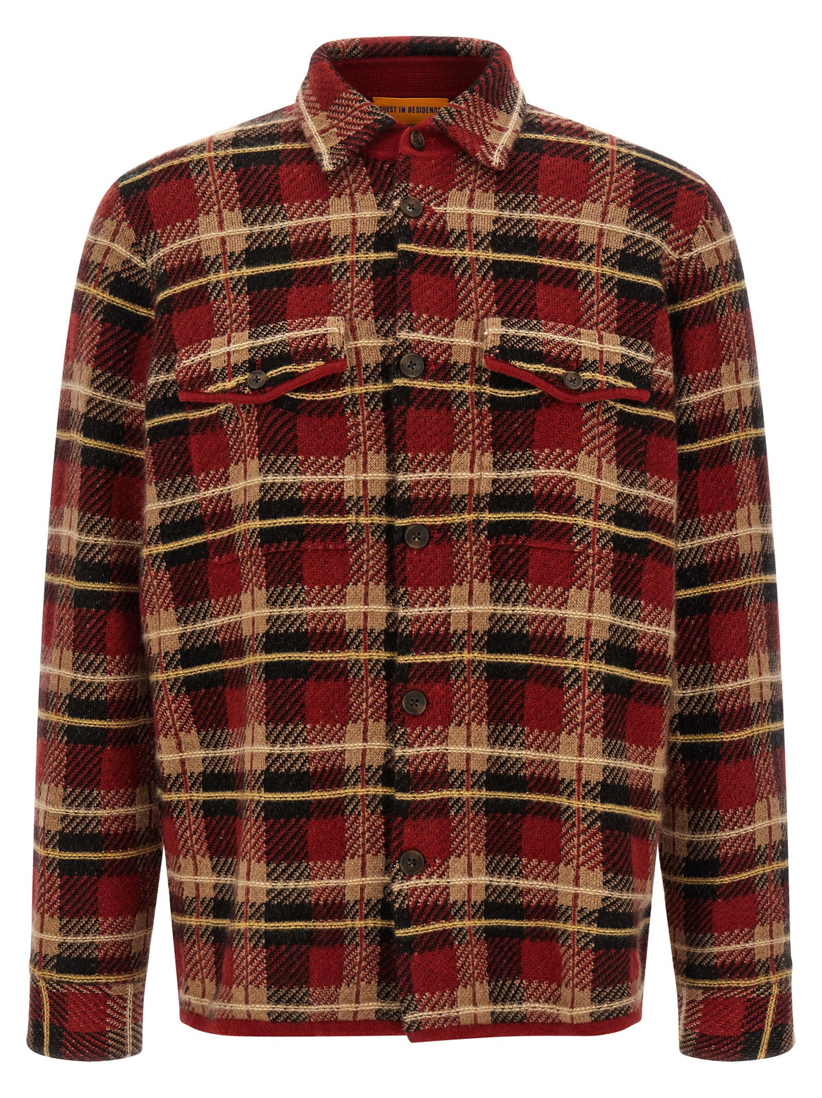 Guest in Residence Red Cashmere Blouse
