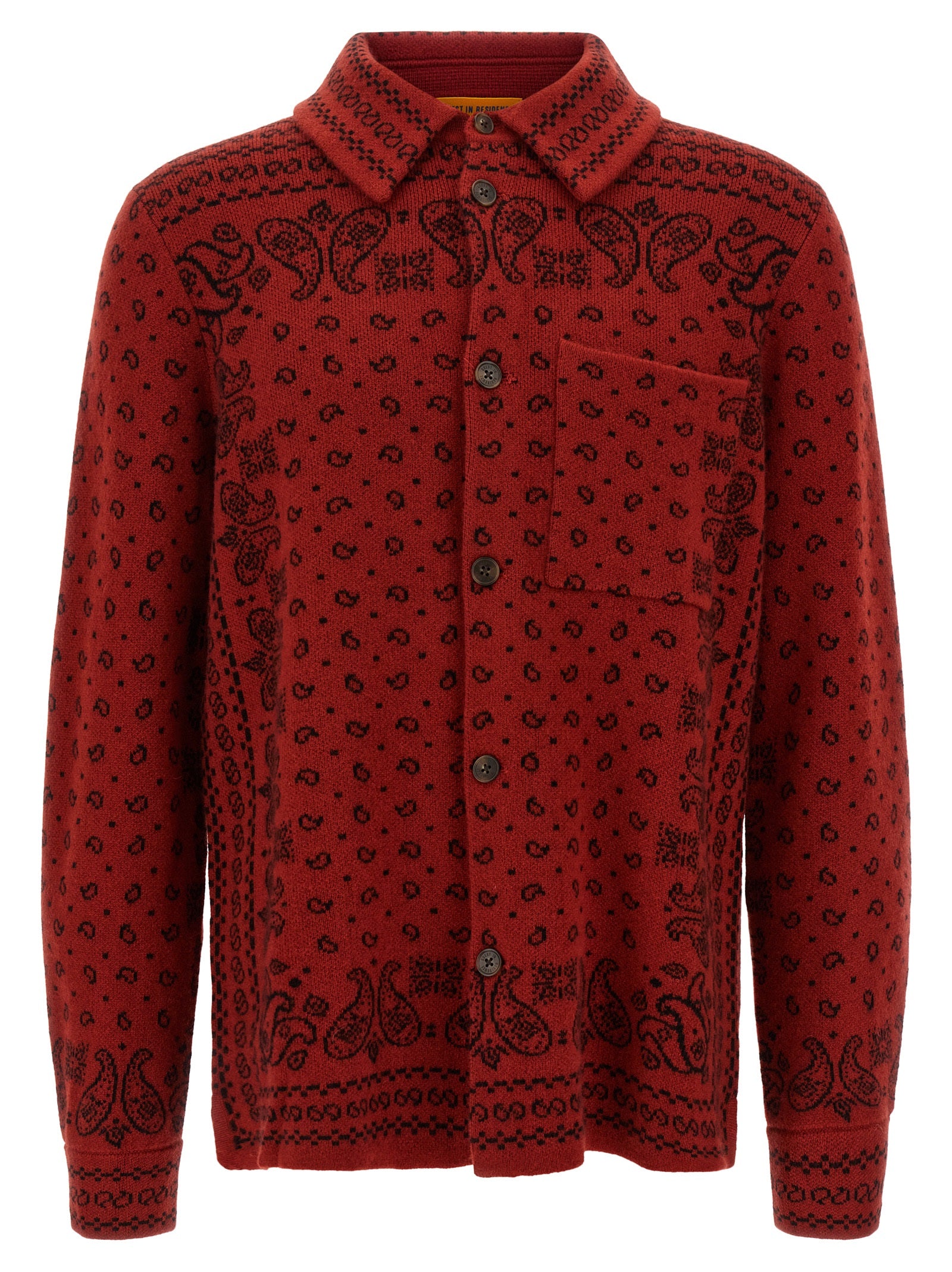 Guest in Residence Red Cashmere Blouse