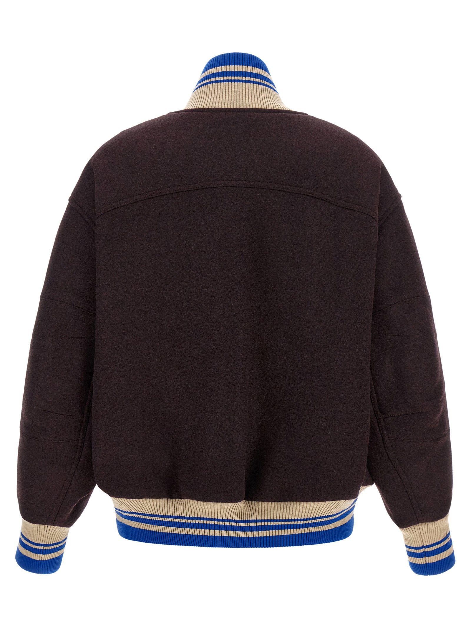 Dries Van Noten Purple Wool Bomber