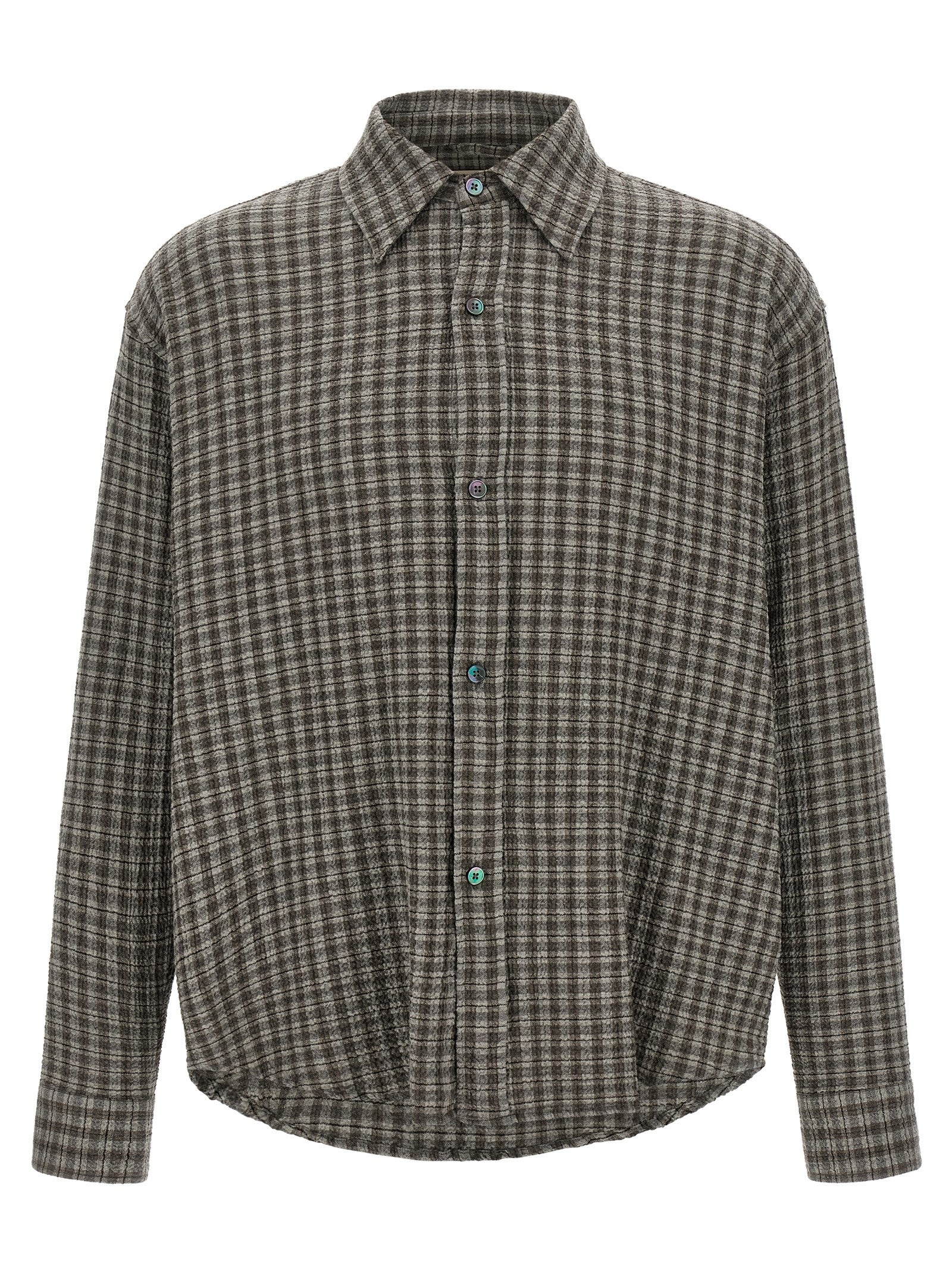 MFPEN Gray Virgin Wool Blouse