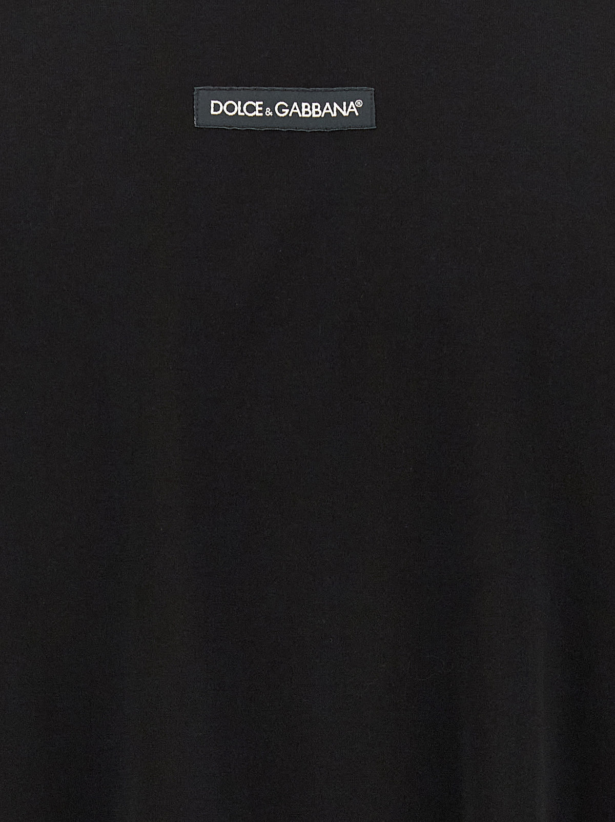 Dolce & Gabbana Black Cotton T-Shirt