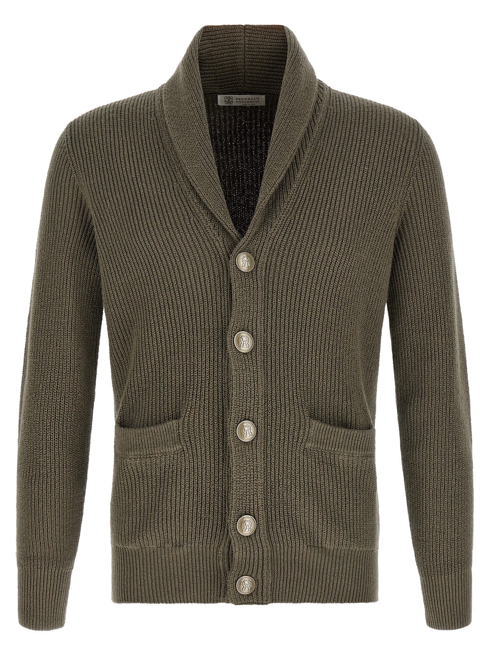 Brunello Cucinelli Bicolor Cotton Cardigan