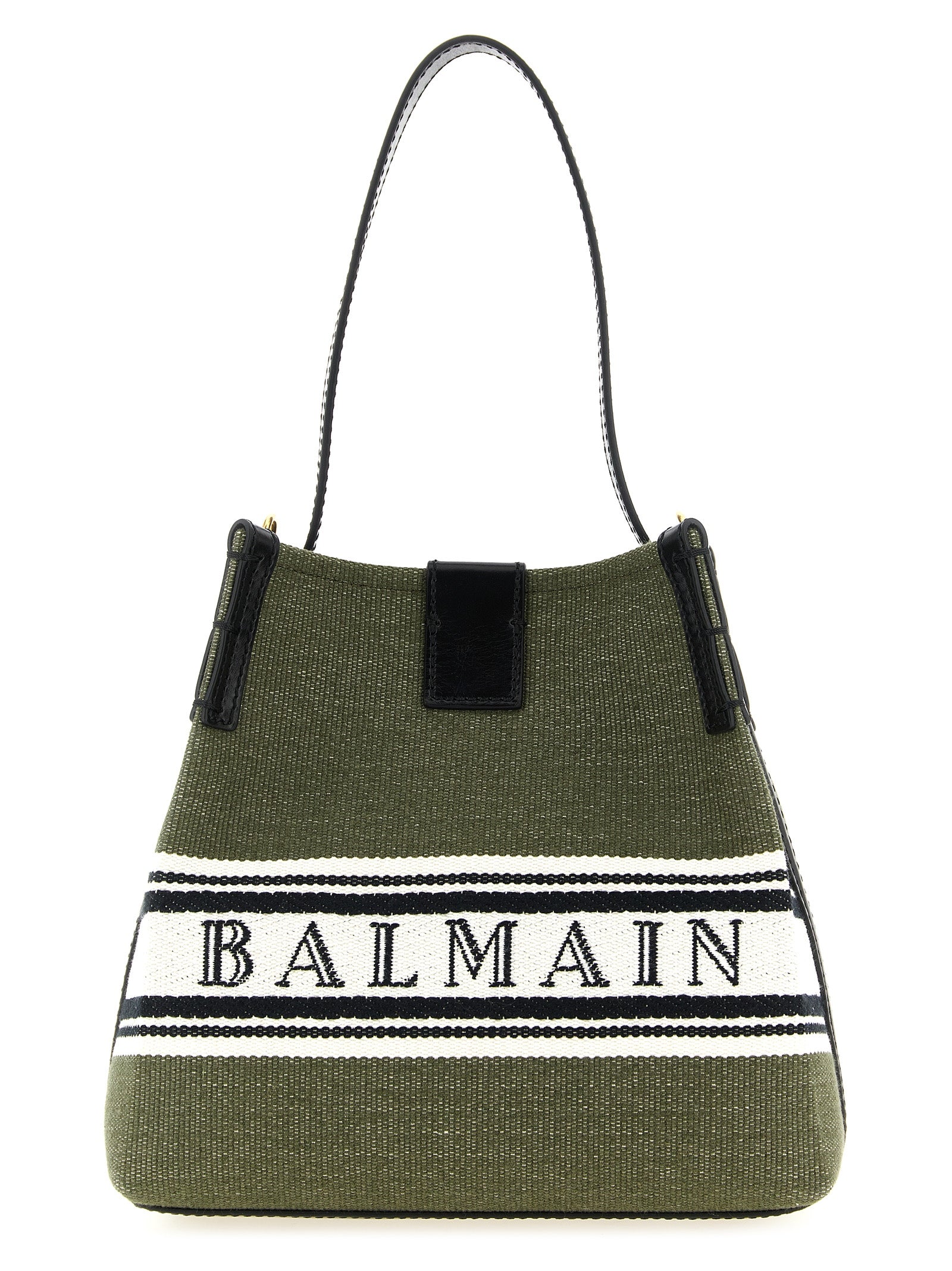 Balmain Bicolor Cotton Handbag