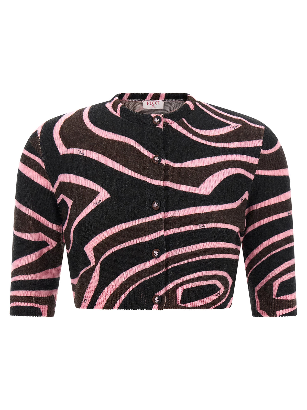 Emilio Pucci Multicolor Wool Cardigan