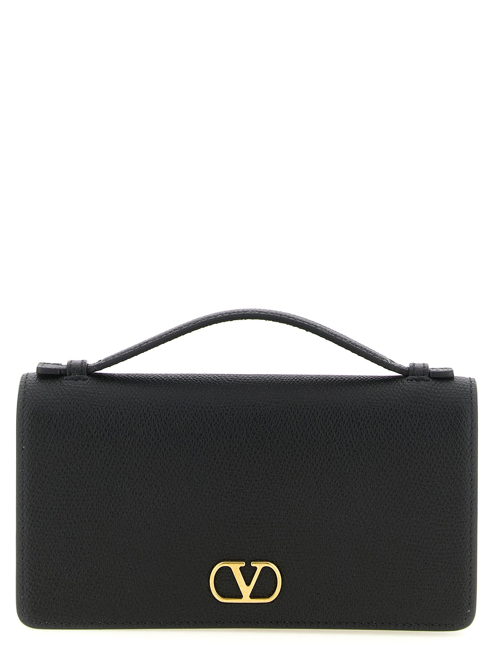 Valentino Garavani Black Calfskin Cardholder