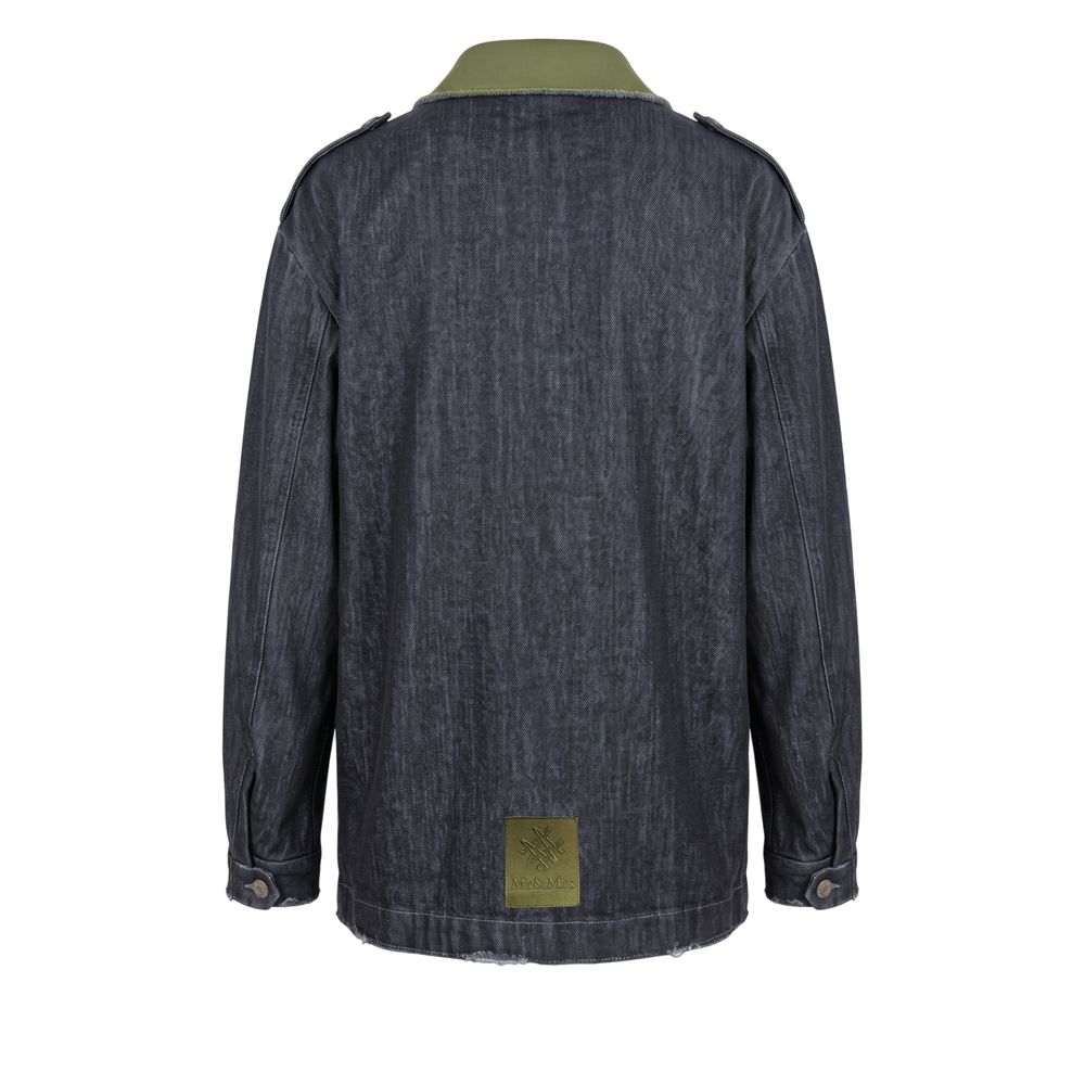 Mr&Mrs Italy Grey Cotton Men Jacket