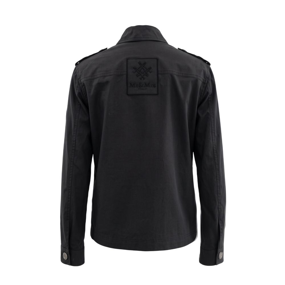 Mr&Mrs Italy Black Cotton Women Jacket
