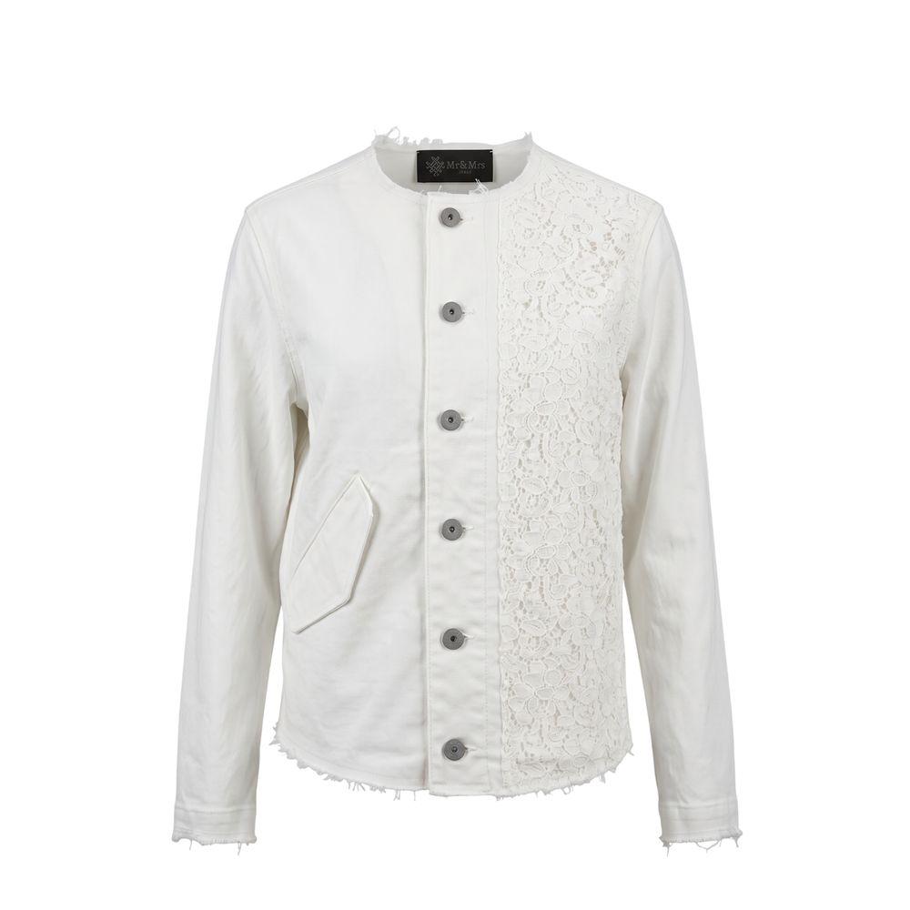 Mr&Mrs Italy White Cotton Women Jacket