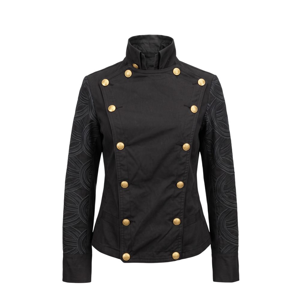 Mr&Mrs Italy Black Cotton Women Jacket