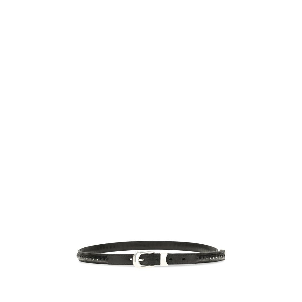 Our Legacy Black Calf Leather Bos Taurus Regular Belt