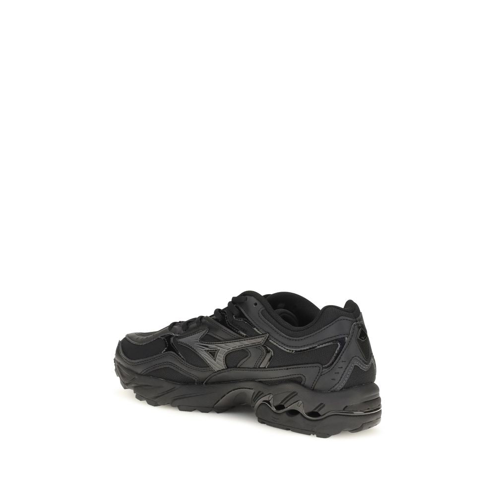 MIZUNO Black Fabric Athletic Sneakers