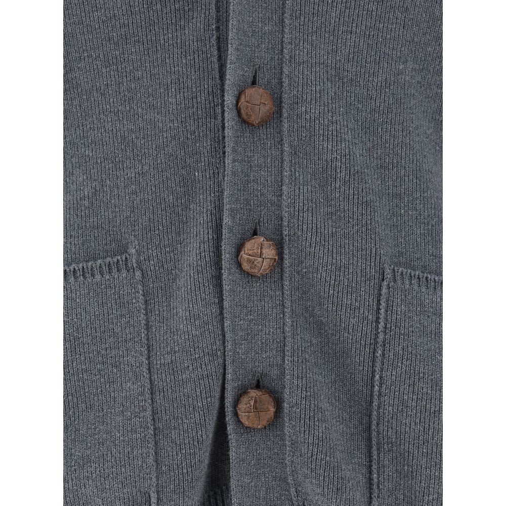 Golden Goose Gray Cotton Cardigan