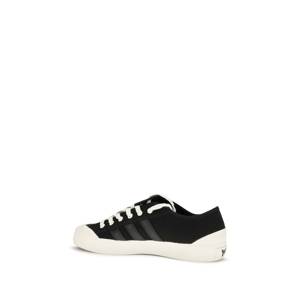 Y-3 Black Fabric Low Top Sneakers