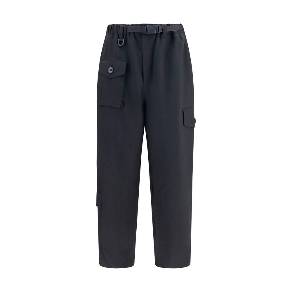 Y-3 Black Polyester Athletic Pants