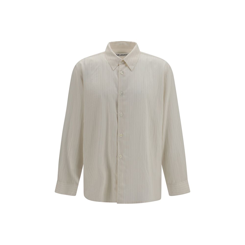 Our Legacy Beige Lyocell Pattern Shirt