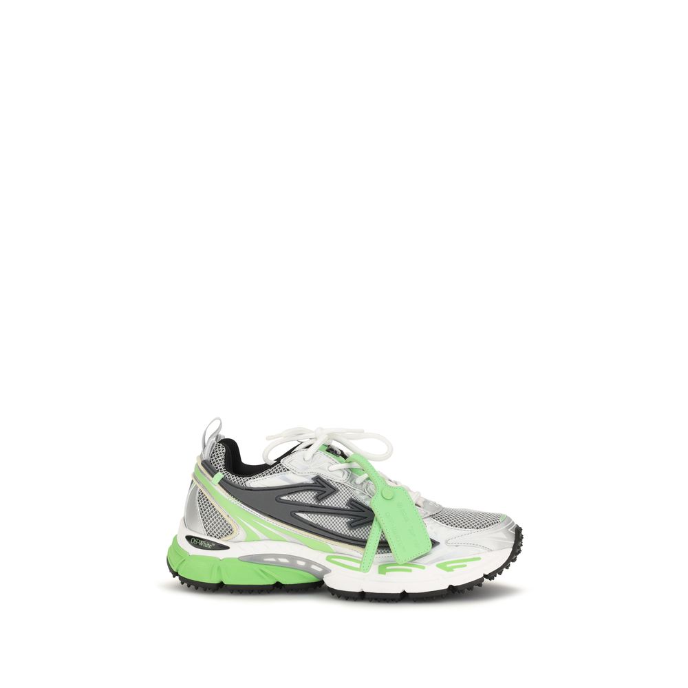 Off-White Bicolor Polyethylene Athletic Sneakers
