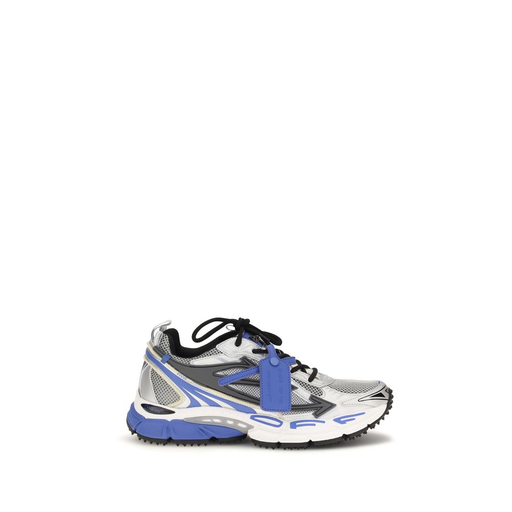 Off-White Gray Polyethylene Athletic Sneakers