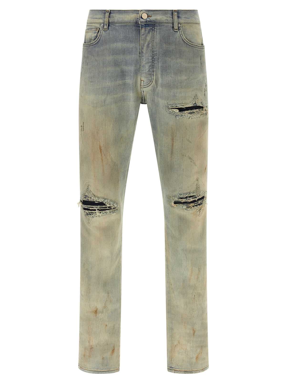 Amiri Beige Cotton Jeans Denim