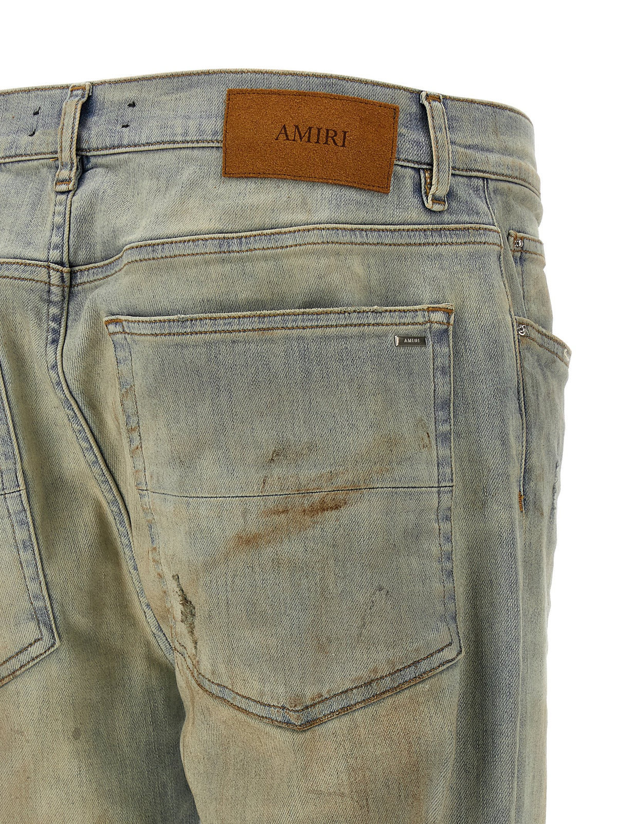 Amiri Beige Cotton Jeans Denim