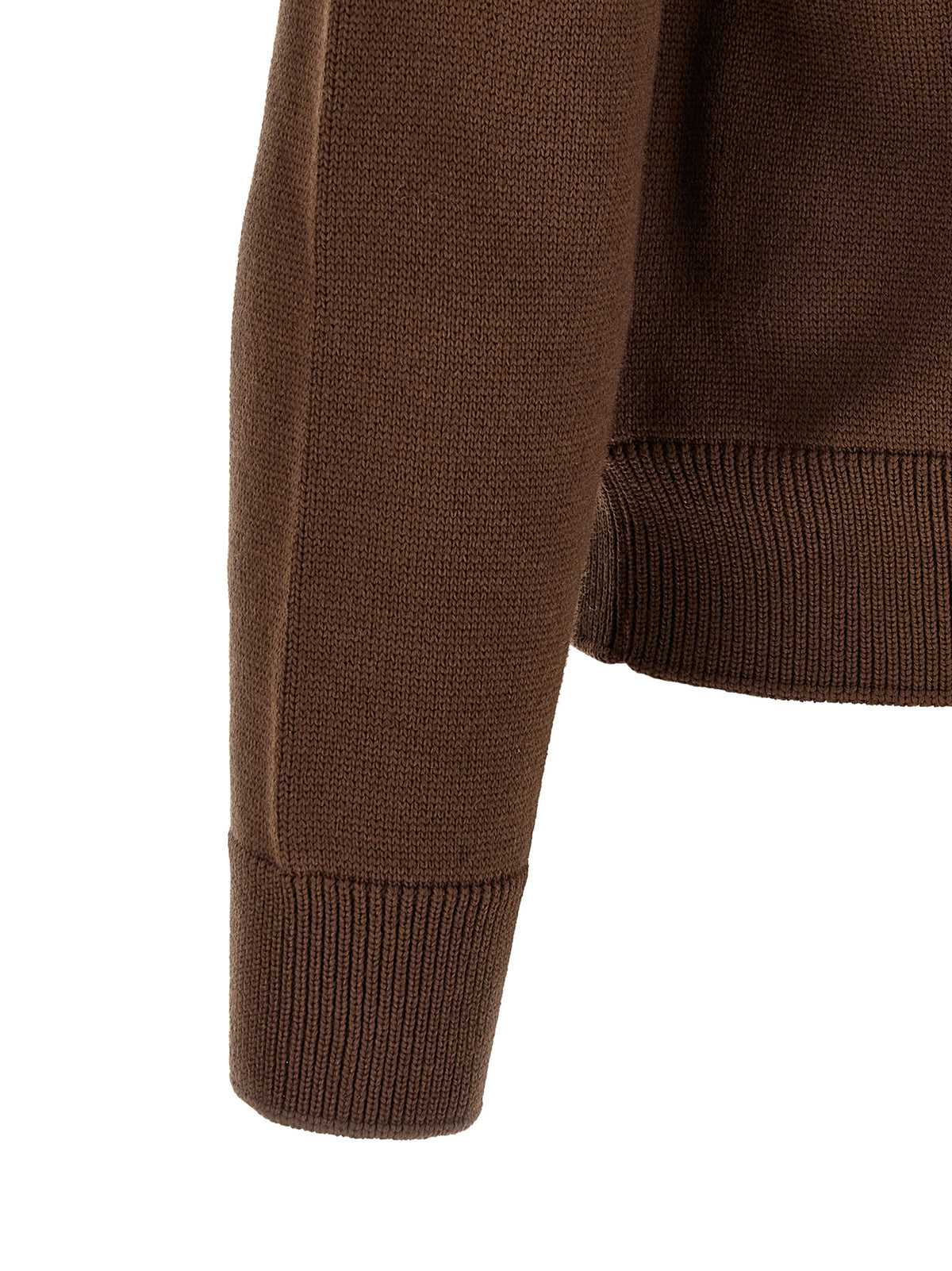 Moncler Brown Polyamide Cardigan