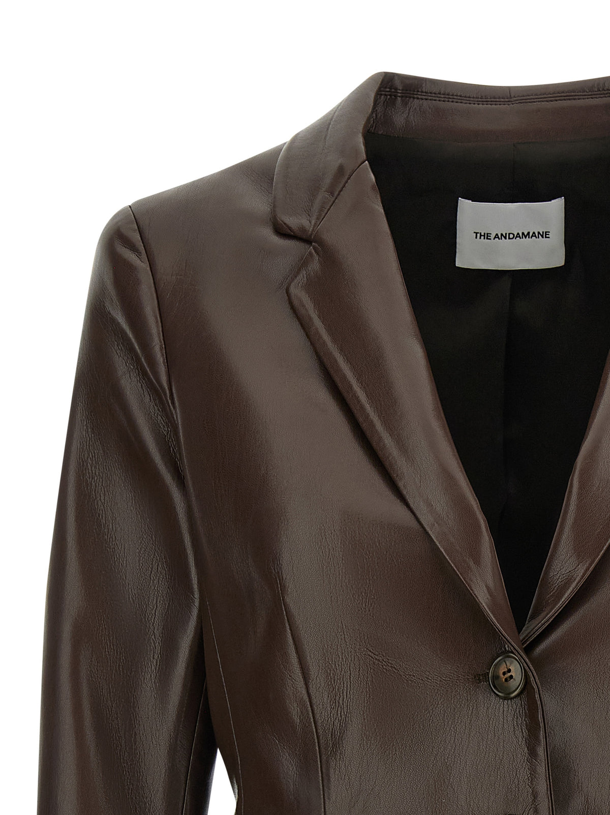 The Andamane Brown Polyester Blazer