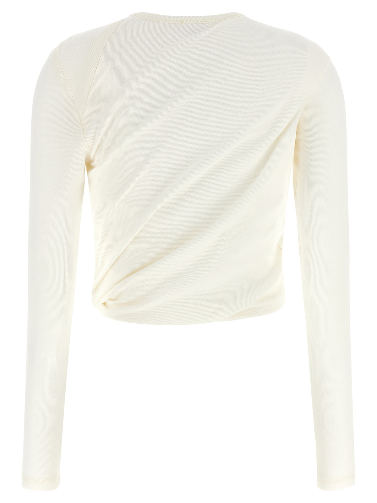 Diesel White Cotton Long Sleeve T-Shirt