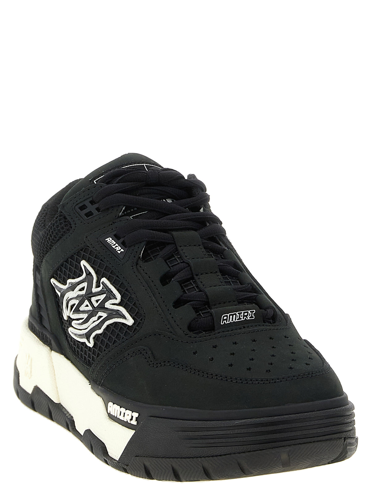 Amiri Bicolor Calfskin Athletic Sneakers