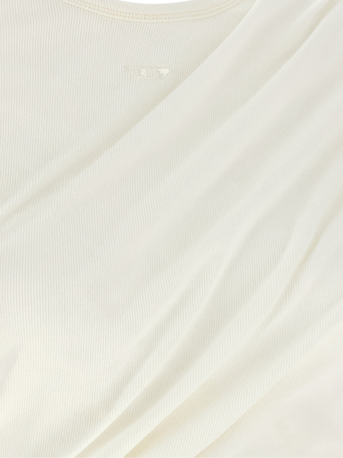 Diesel White Cotton Long Sleeve T-Shirt