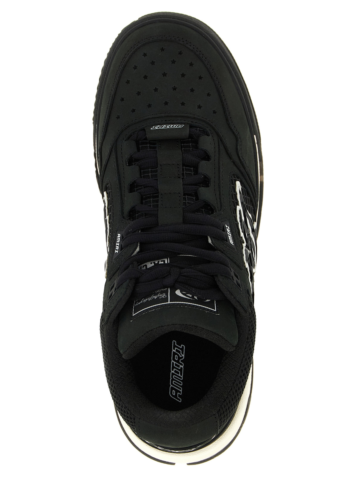 Amiri Bicolor Calfskin Athletic Sneakers