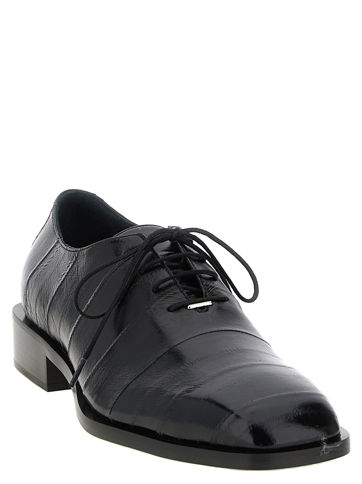 Giuseppe Zanotti Black Leather Oxfords And Derbies