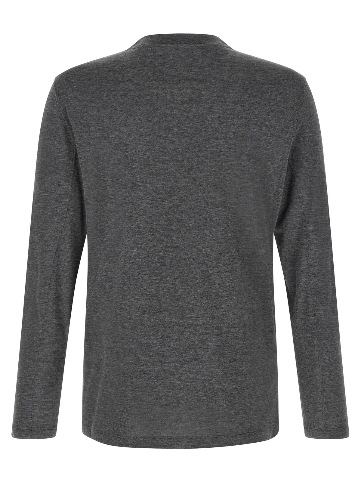 Brunello Cucinelli Gray Silk T-Shirt