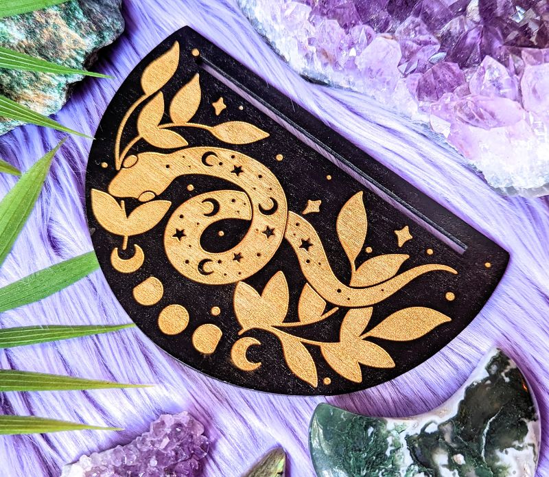 Cosmic Serpent Oracle Card Holder | Goddess Provisions LUNESCAPE