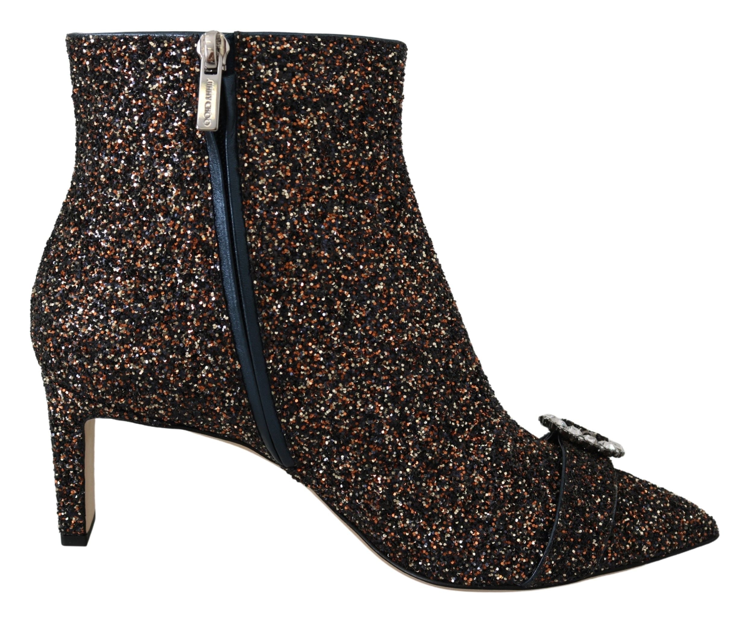 Jimmy Choo Amethyst Mix Hanover Heeled Glitter Boots LUNESCAPE