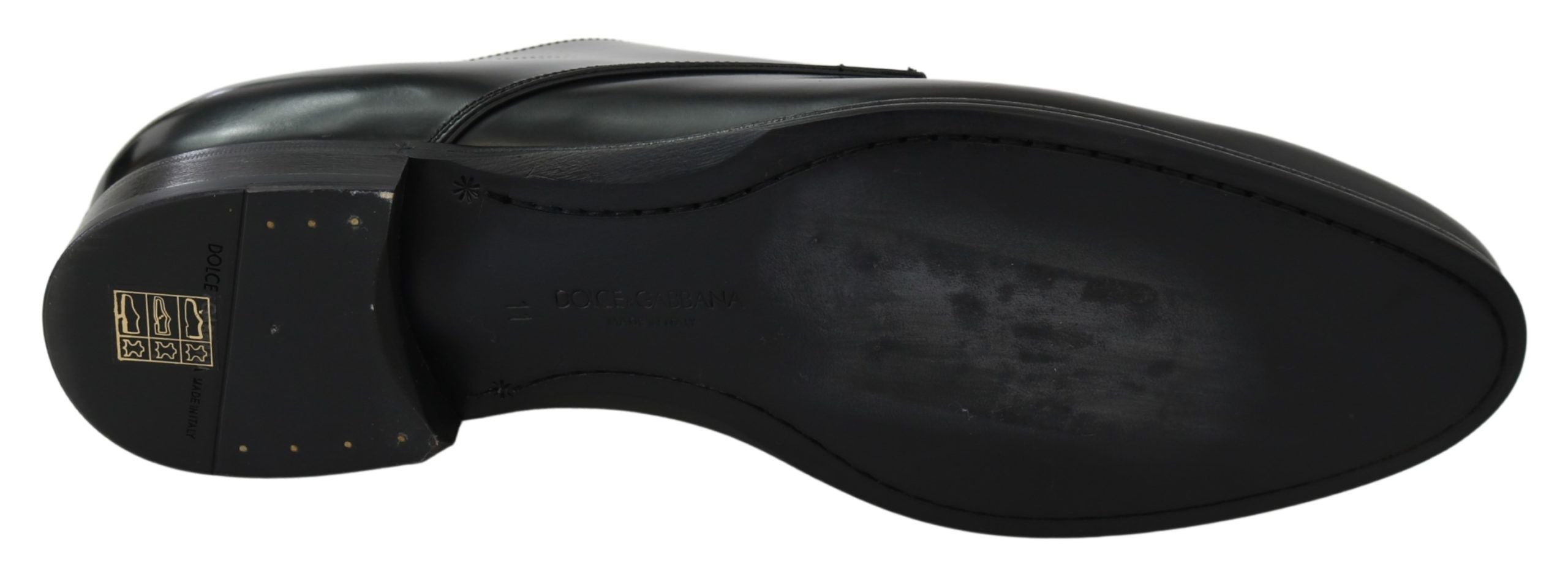 Dolce & Gabbana Derby Napoli Black Leather Dress Formal Shoes LUNESCAPE
