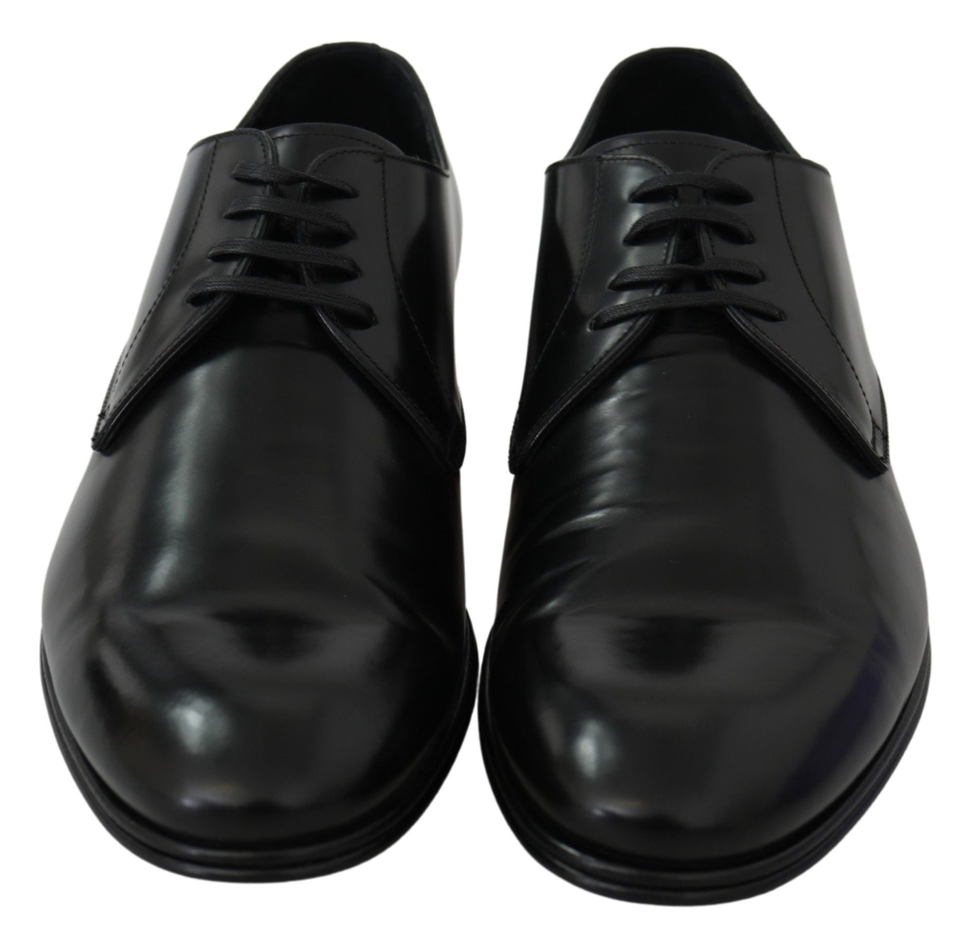 Dolce & Gabbana Derby Napoli Black Leather Dress Formal Shoes LUNESCAPE