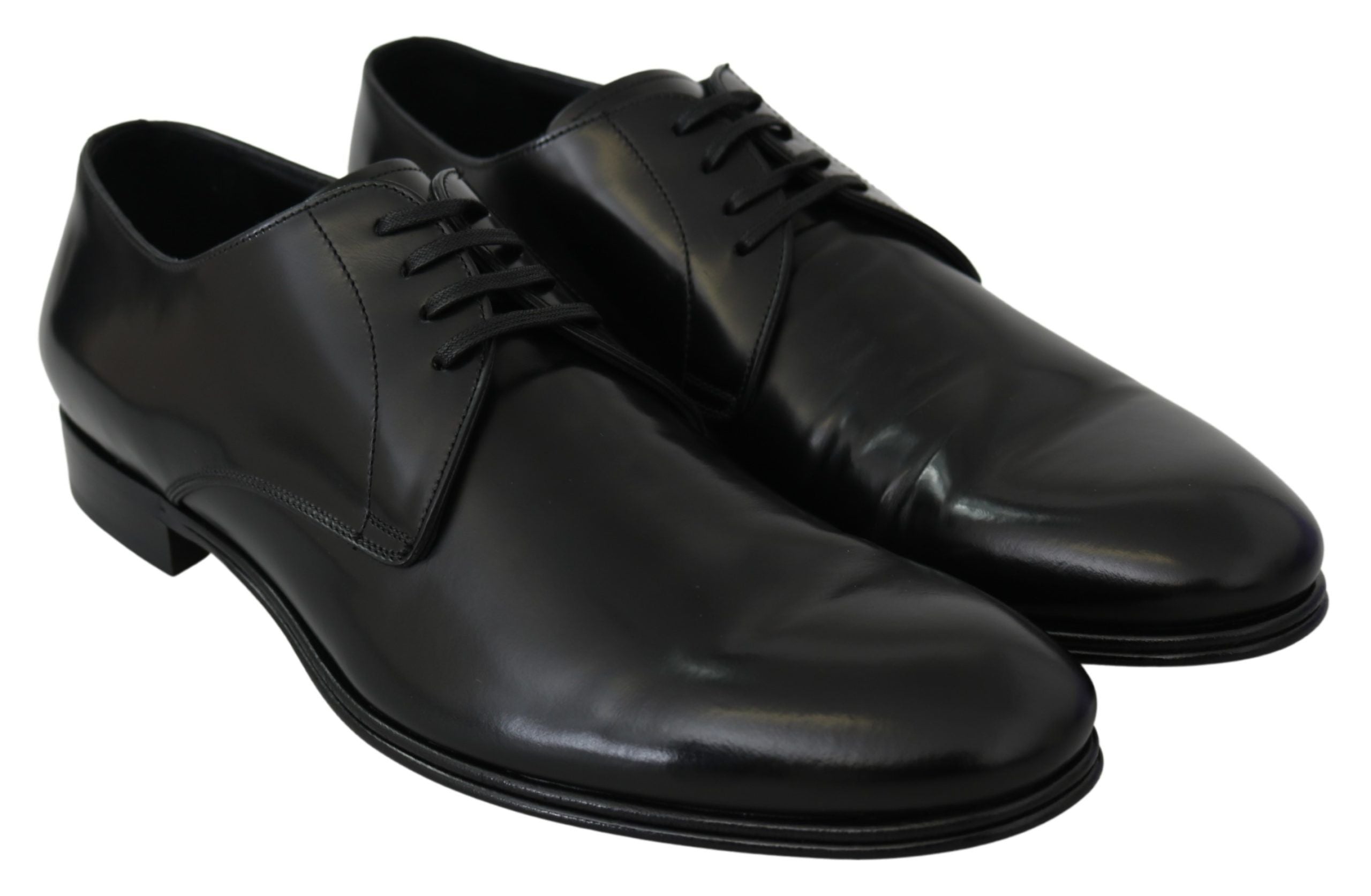 Dolce & Gabbana Derby Napoli Black Leather Dress Formal Shoes LUNESCAPE
