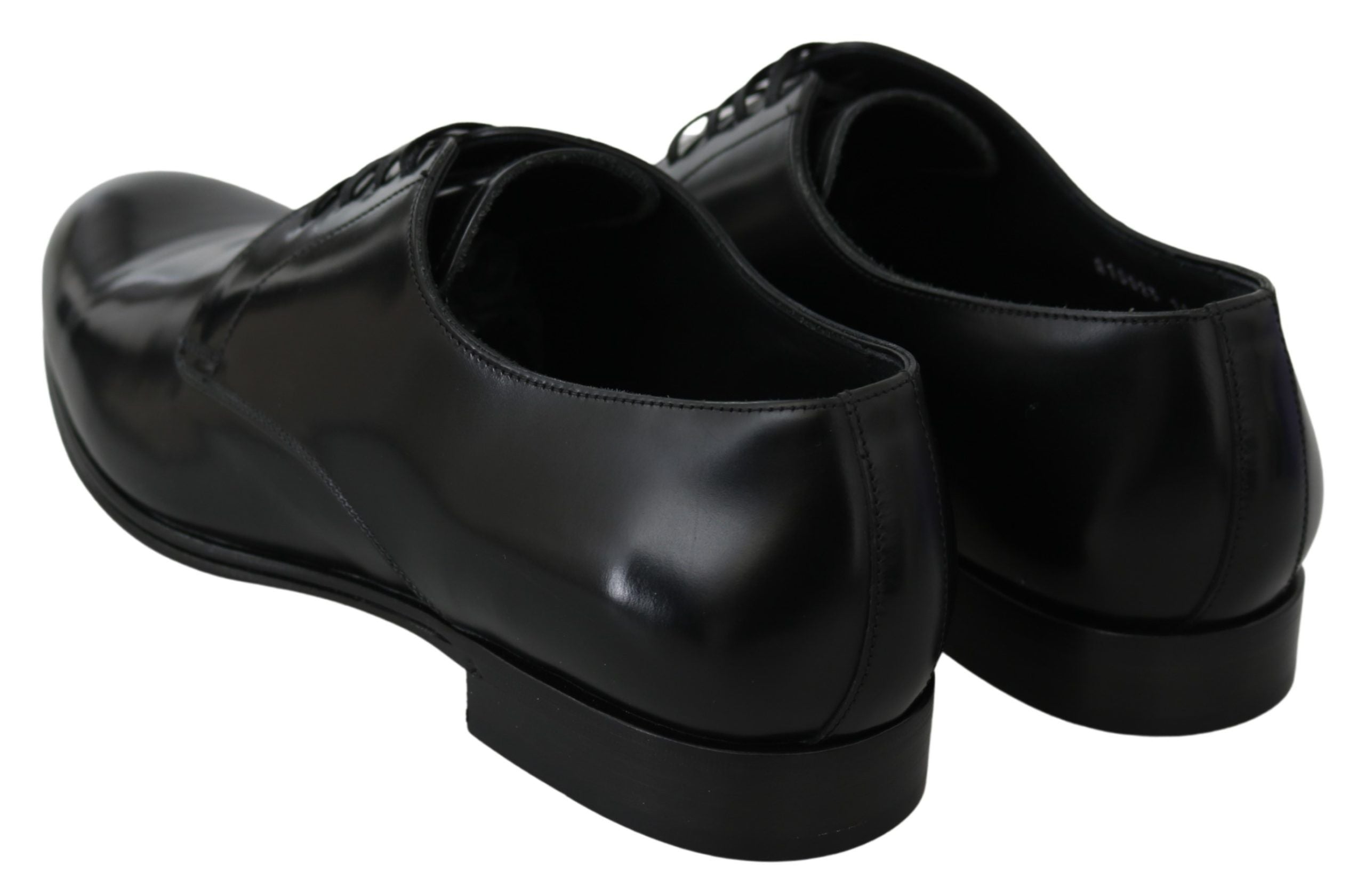 Dolce & Gabbana Derby Napoli Black Leather Dress Formal Shoes LUNESCAPE