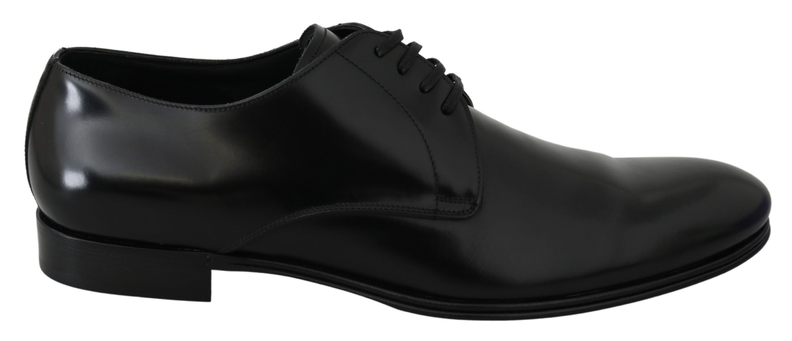 Dolce & Gabbana Derby Napoli Black Leather Dress Formal Shoes LUNESCAPE