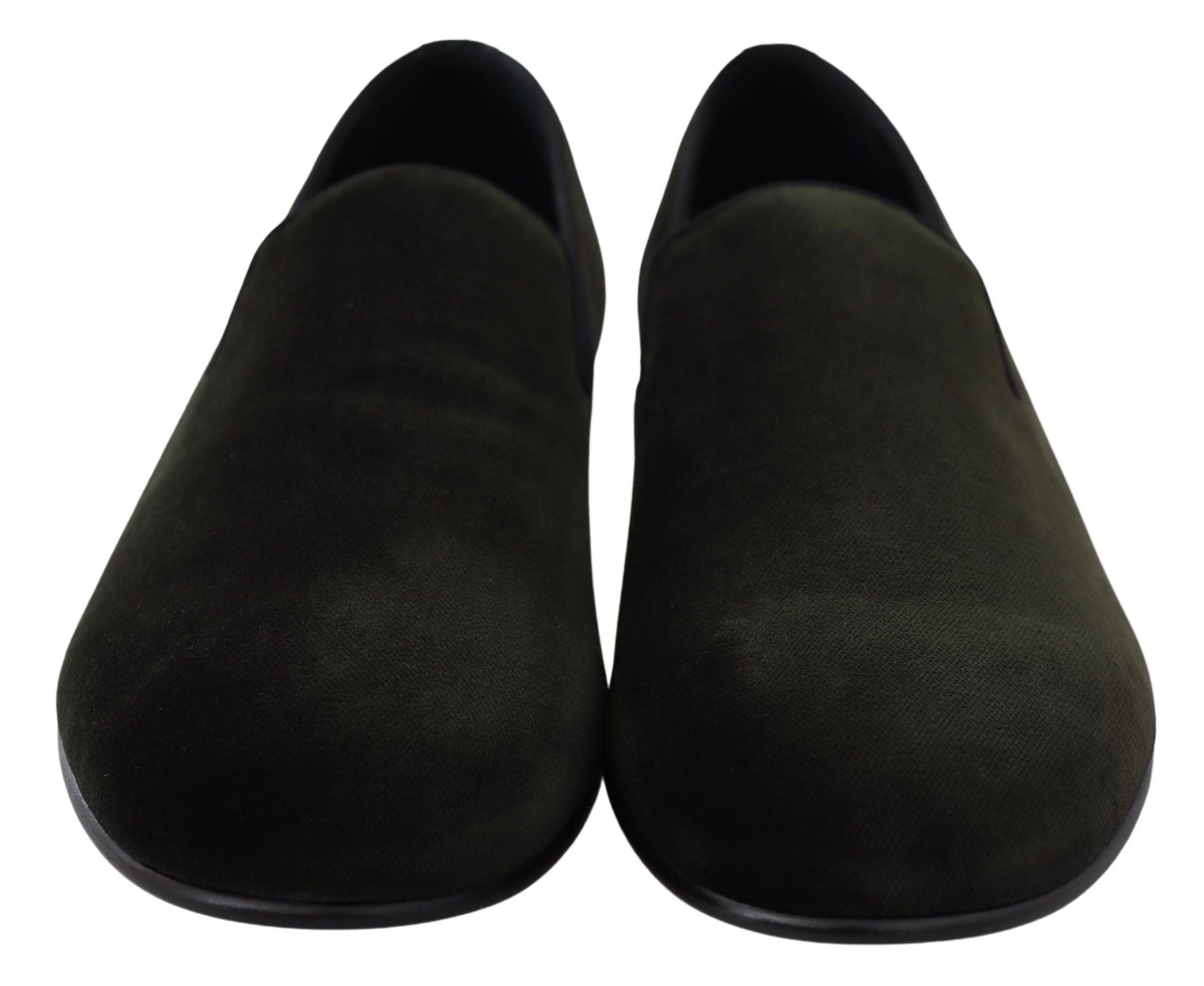 Dolce & Gabbana Green Velvet Slip On Mens Loafers Shoes LUNESCAPE