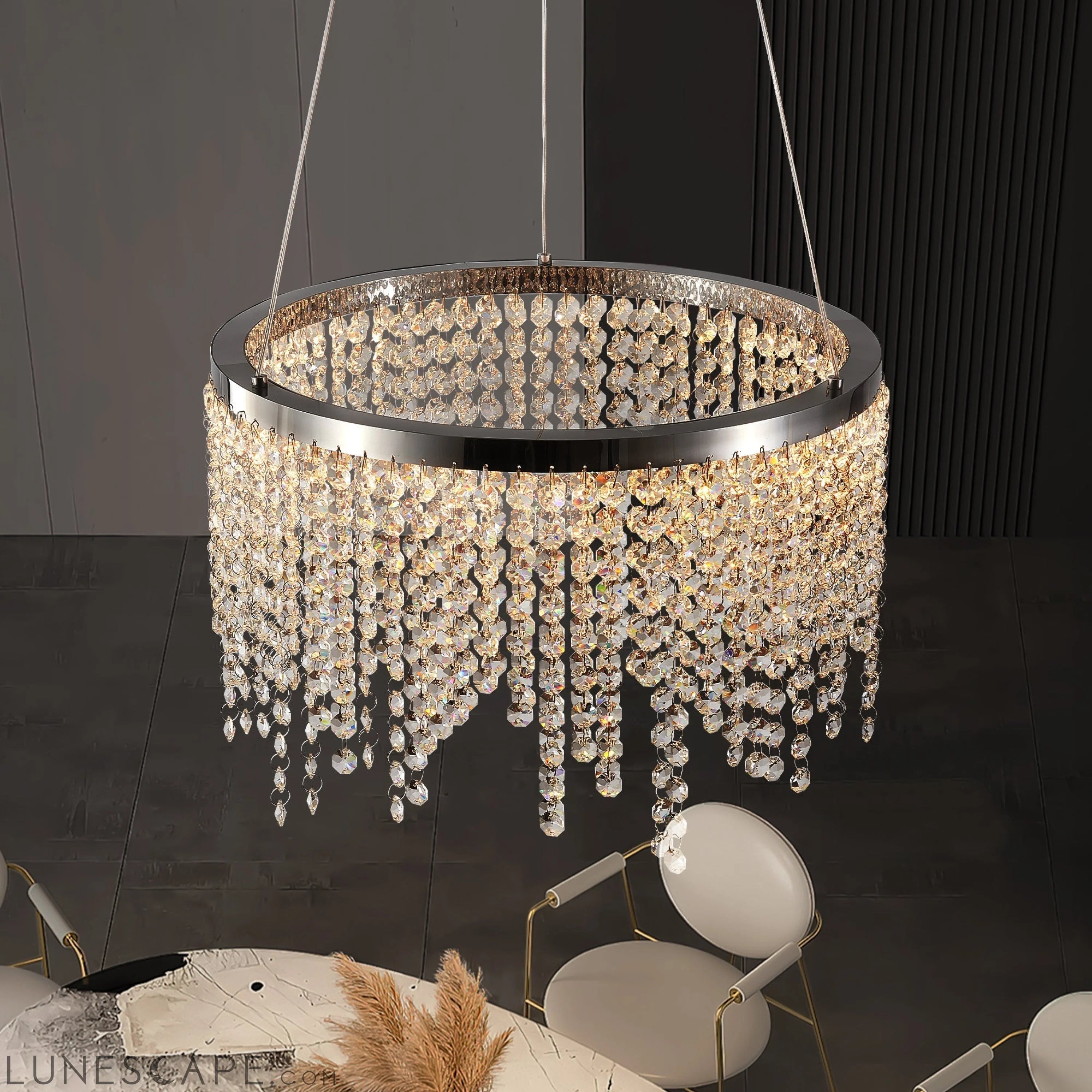 15.7-inch Fancy hanging ceiling lamps luxury modern Chandelier LUNESCAPE