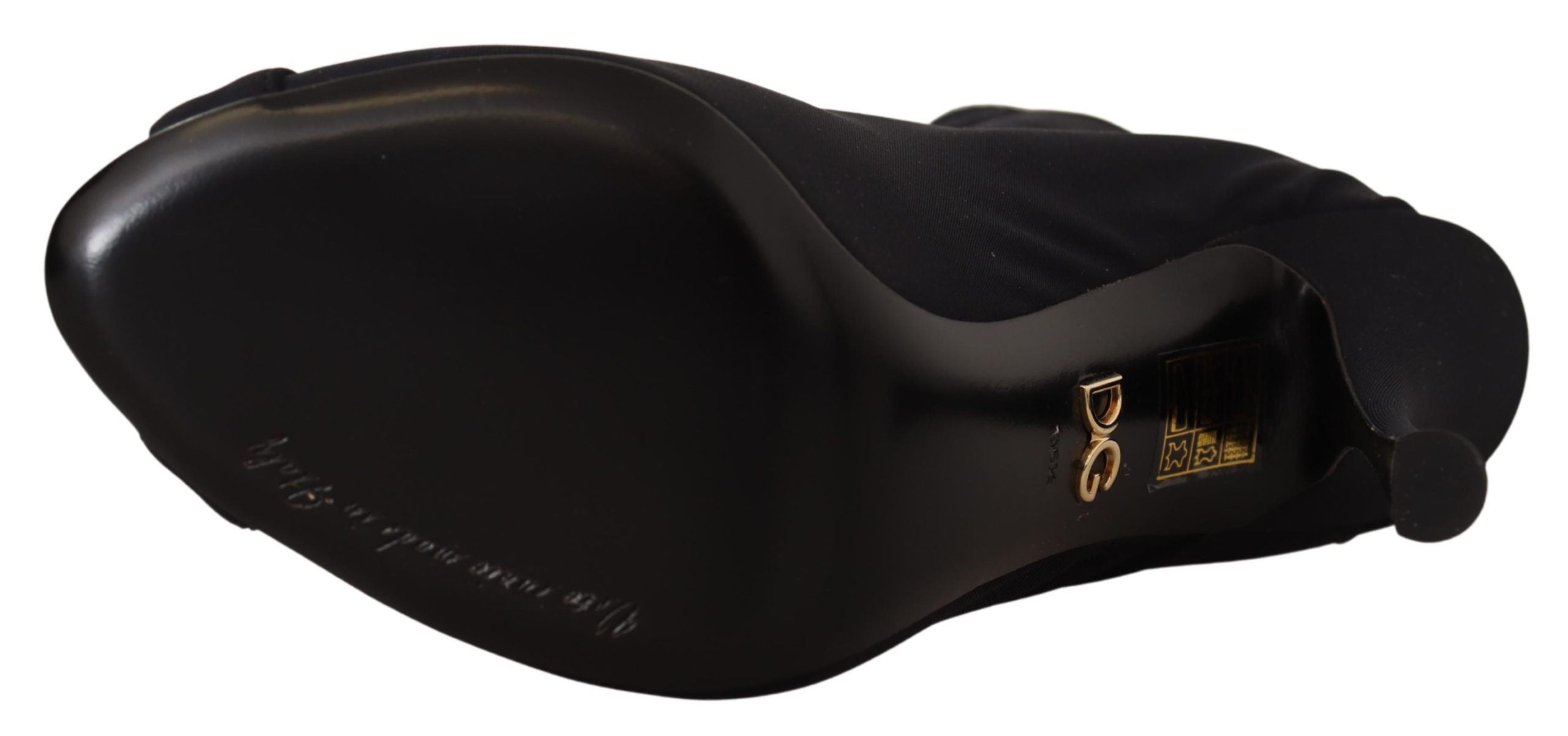 Dolce & Gabbana Black Stretch Short Ankle Boots Shoes LUNESCAPE