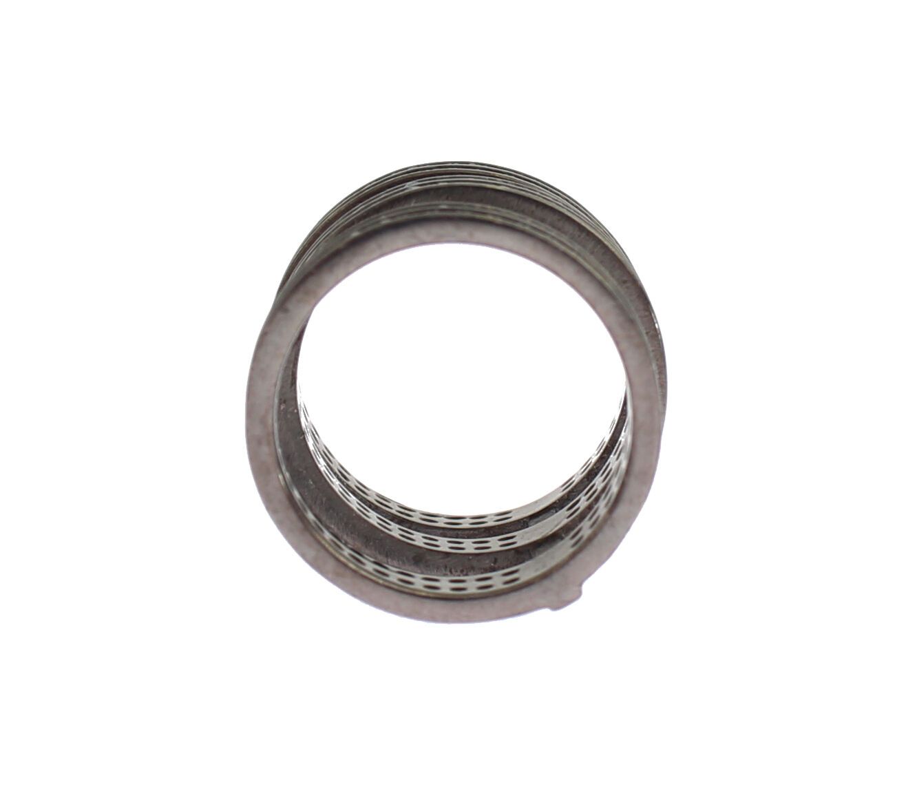Nialaya Black CZ Rhodium 925 Silver Ring LUNESCAPE