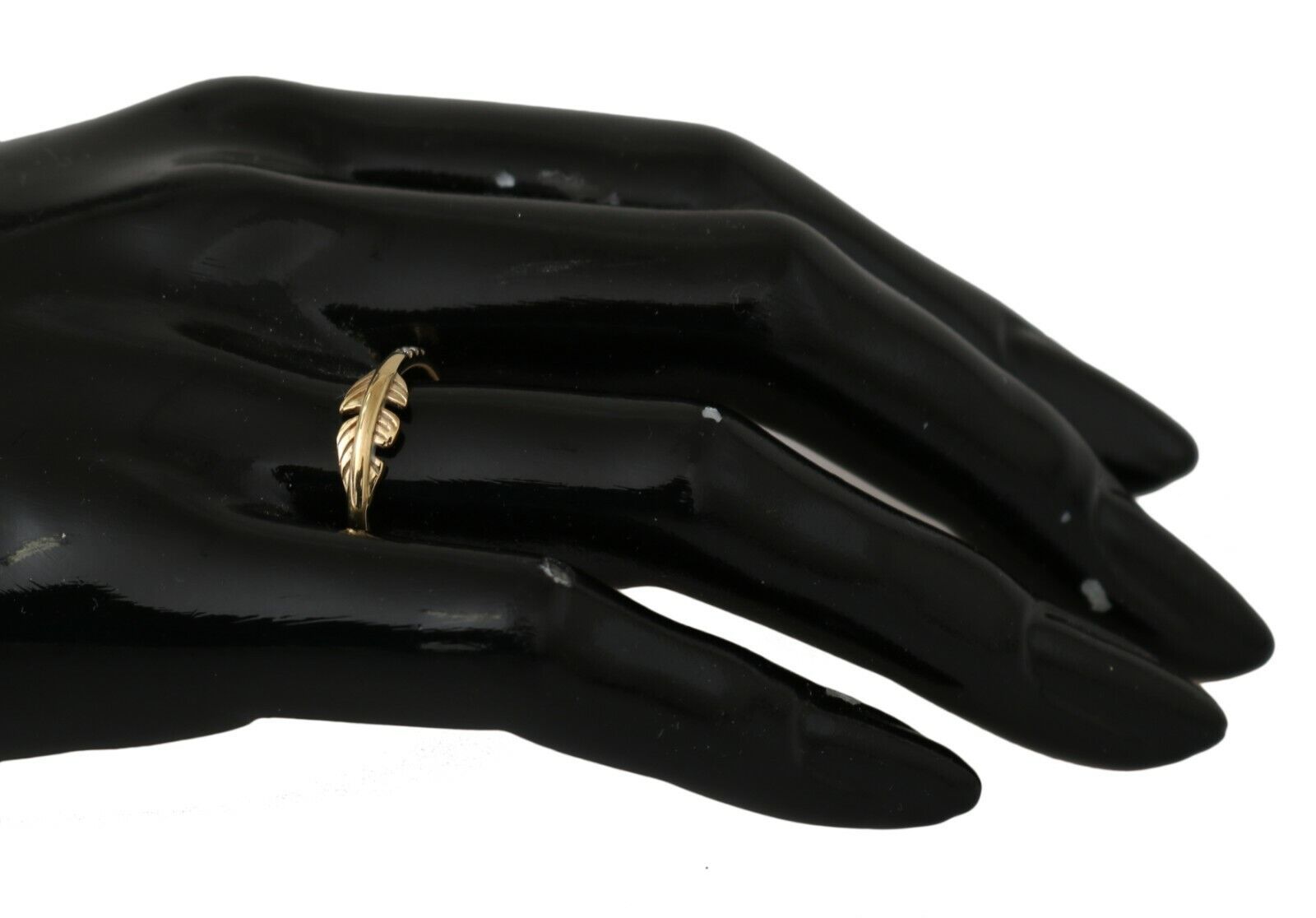 Nialaya Gold Feather Clear CZ 925 Silver Women LUNESCAPE