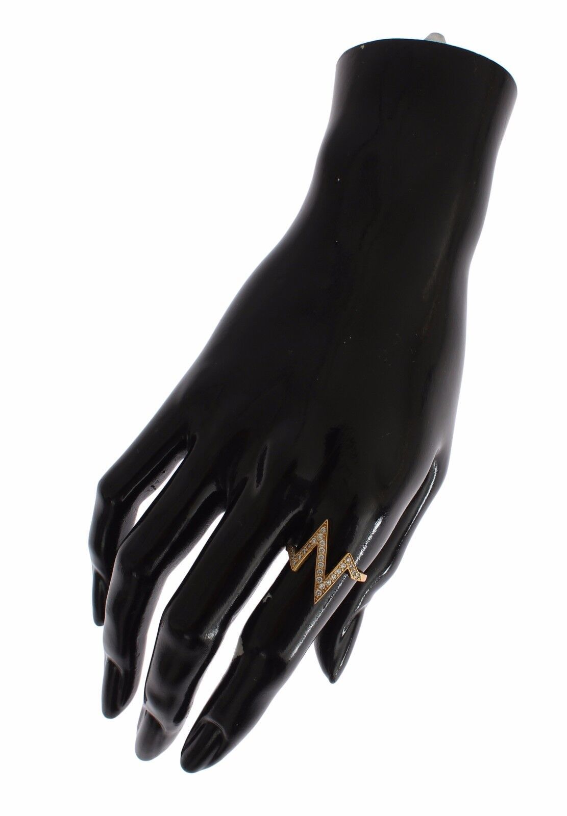 Nialaya Gold 925 Silver Womens Clear CZ 18K Ring LUNESCAPE