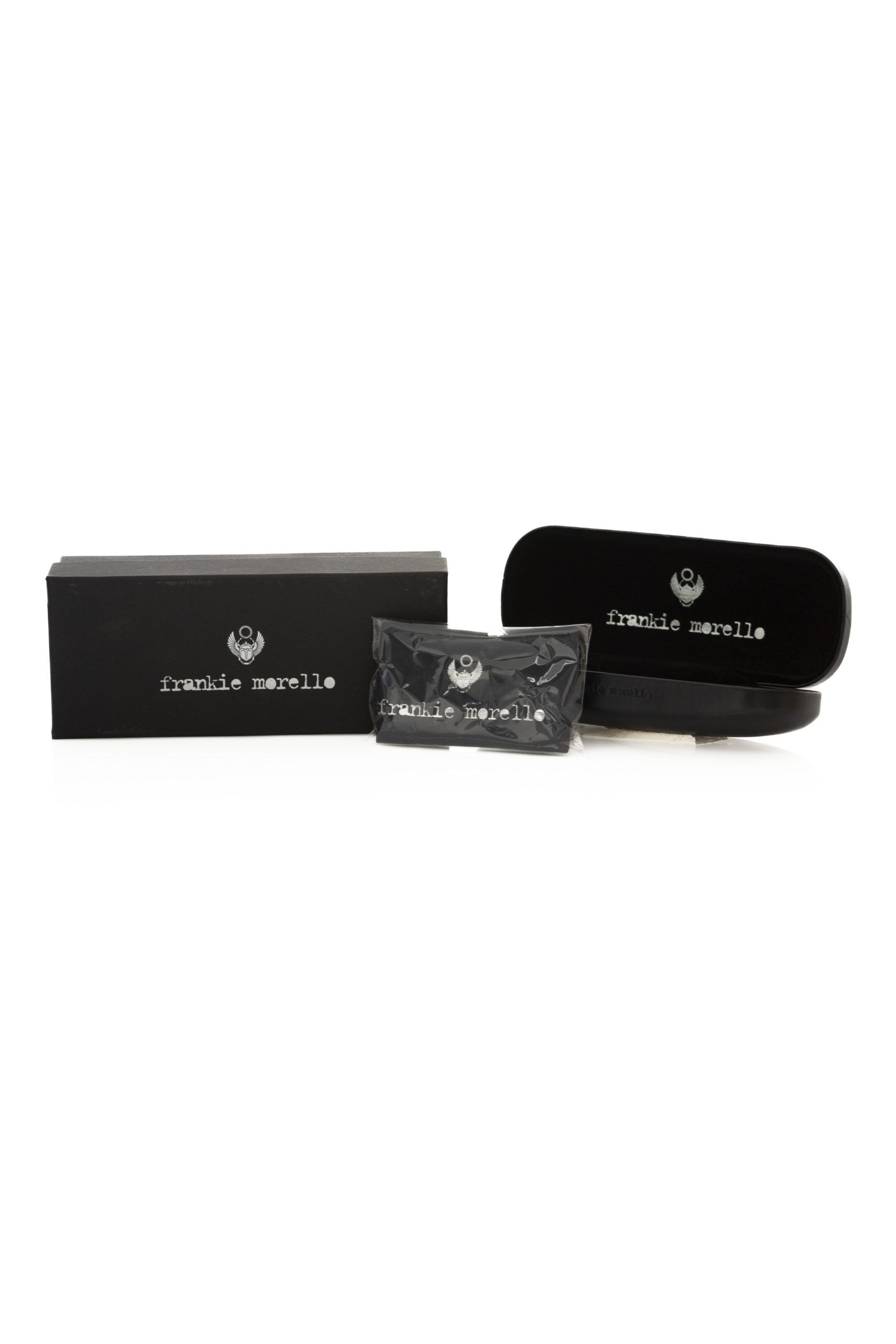 Frankie Morello Silver Metallic Fiber Men's Sunglass