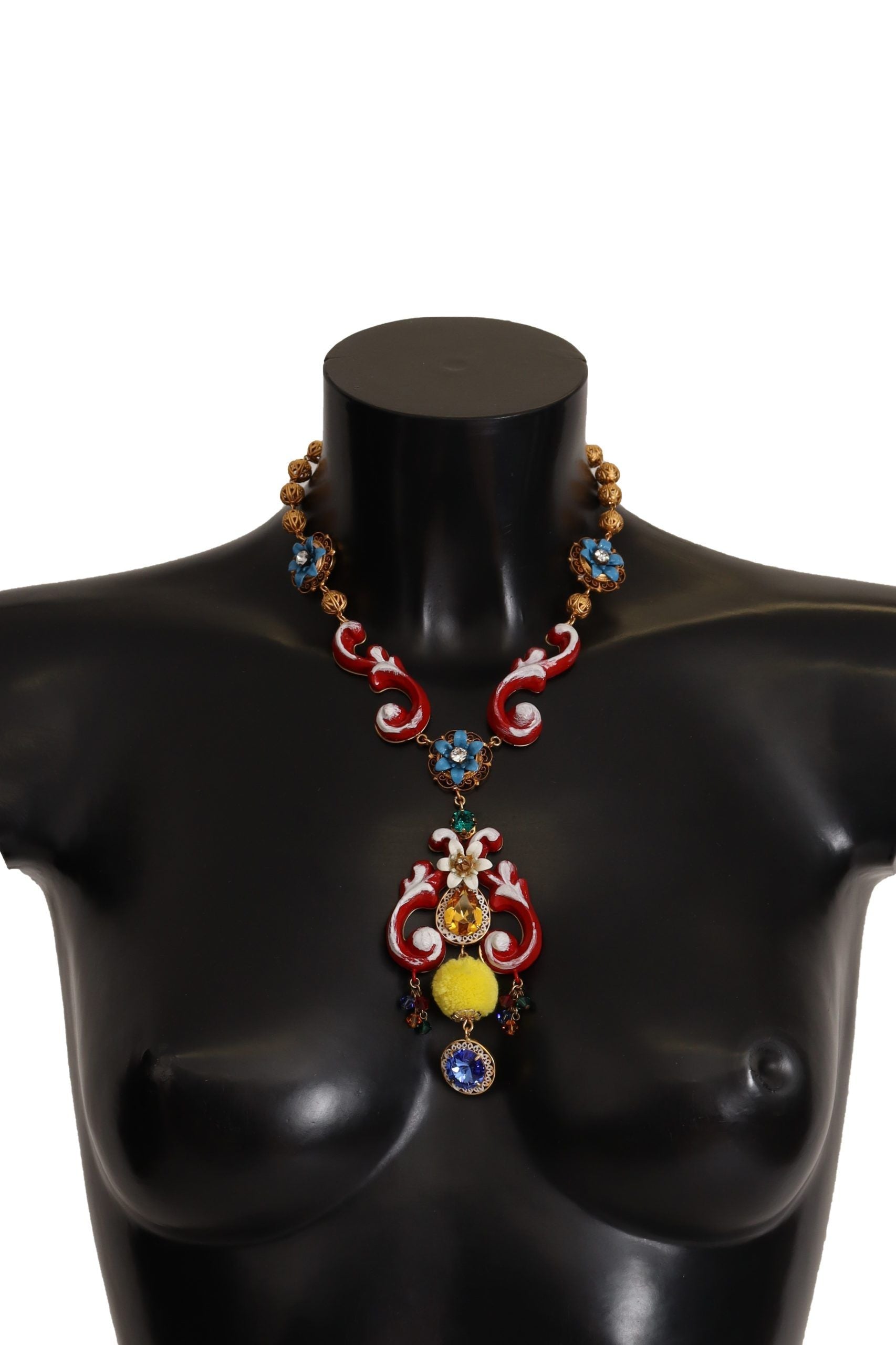 Dolce & Gabbana Multicolor Crystal Statement Necklace LUNESCAPE