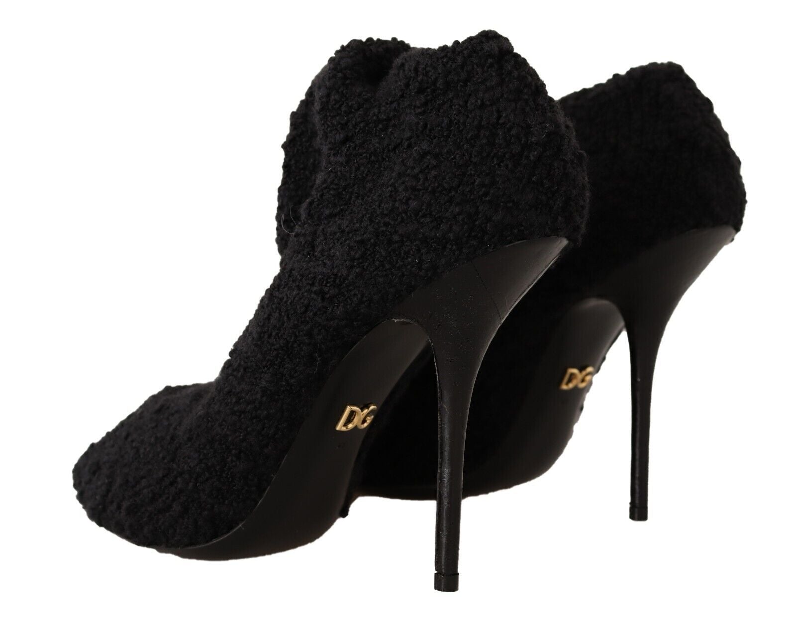 Dolce & Gabbana Black Stretch Socks Knee High Booties Shoes LUNESCAPE