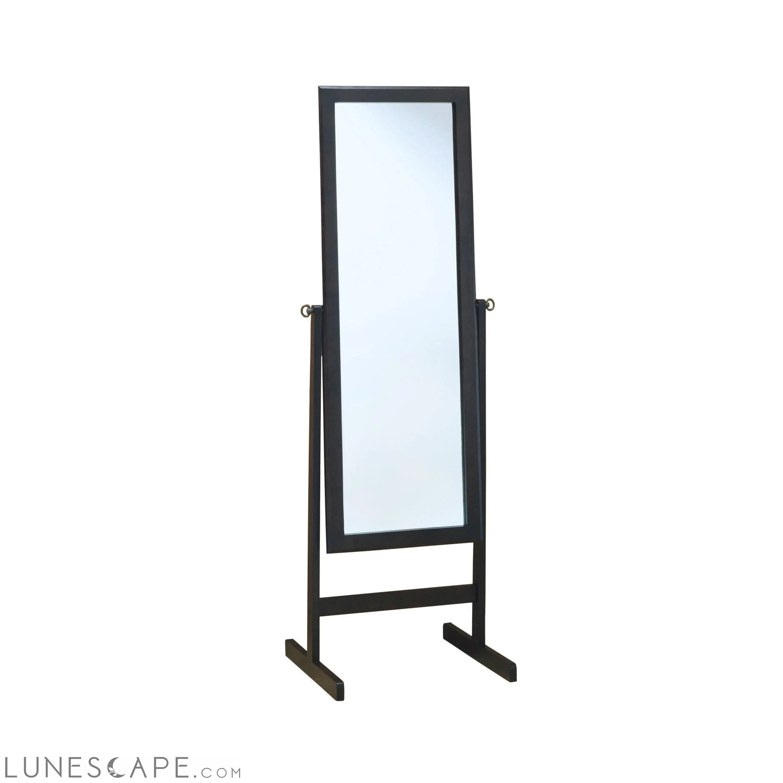 17.5" x 21.25" x 60" CappuccinoWood Frame Mirror LUNESCAPE
