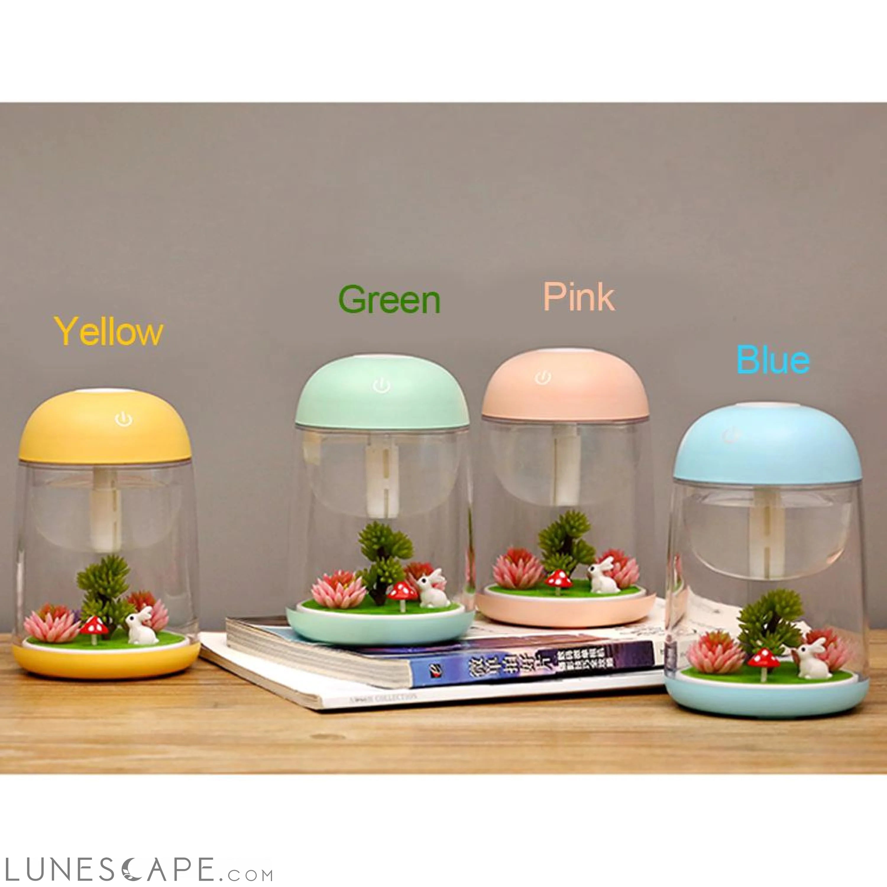 180ml Mini Ultrasonic Air Aroma Humidifier for home LED Lights LUNESCAPE